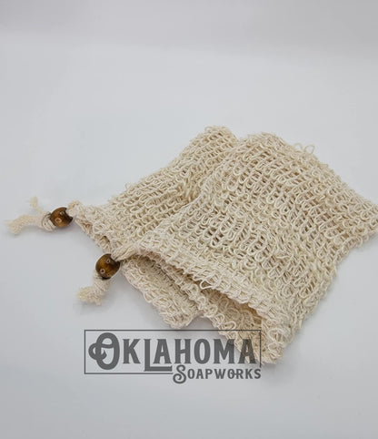 All-Natural Linen & Cotton Exfoliating Soap Bag
