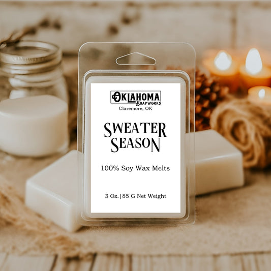 Sweater Season Wax Melts – Cozy Up with Crisp, Fresh Comfort